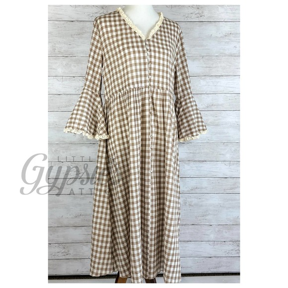 POL DISCOUNTED Farmhouse Vintage Prairie Dress - Picture 11 of 15